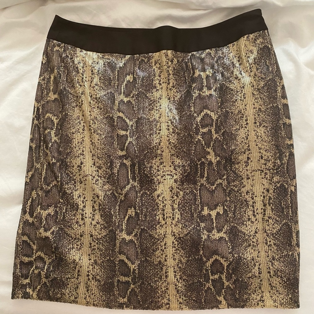 The Limited Sequin Python Snake Pencil Skirt - Size 12